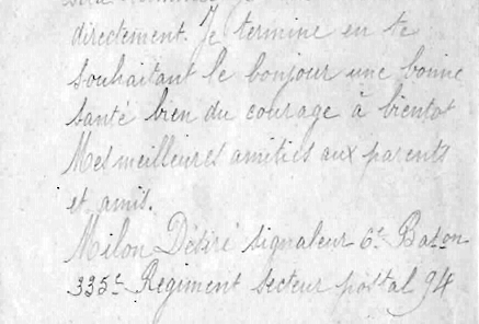 courrier mars 1917 Site Papy Louis