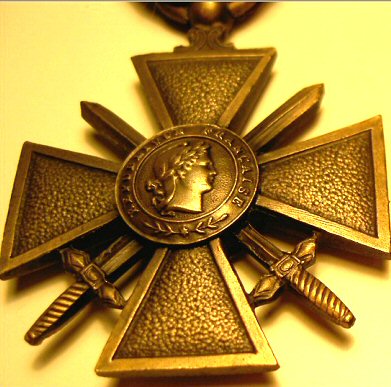 Recto croix de guerre