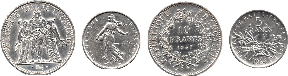 Nouveaux francs argent
