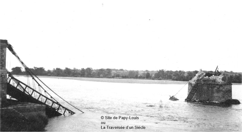 destruction pont 19 juin 1940