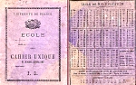 cahiers d'écolier 1892