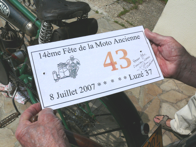 plaque dédicacée