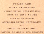Repas de mariage 1908