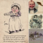 Cartes 1900 poisson avril
